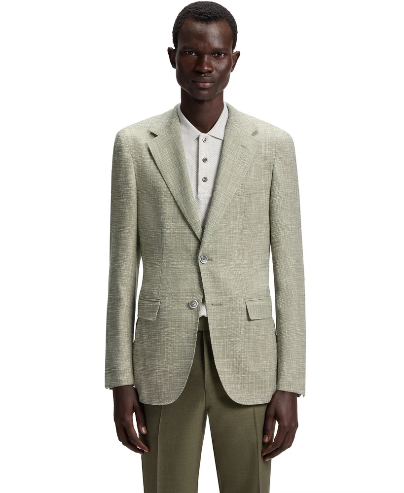 Boss by Hugo Boss Men's Micro Pattern Regular-Fit Blazer