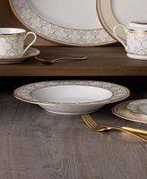 Noritake Trefolio Gold 12-Piece Dinnerware Set, Service for 4