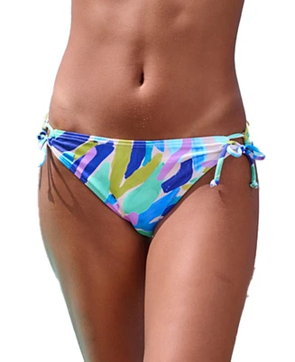 Lascana Women's Brushstroke Print Classic Bikini Swimsuit Bottom