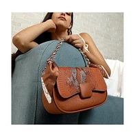Women's The Coilmark Curve Hand Bag - Terracotta Brown
