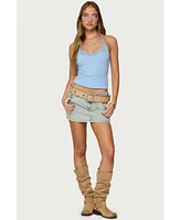 Edikted Women's Jordie Lacey Halter Top