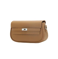Women's The Overlap-Curve Sling Bag With Pouch - Tan Brown