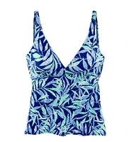 Lascana Women's Tropical Print Underwire Tankini Swimsuit Top