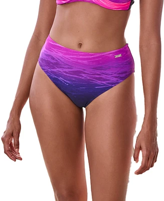 Lascana Women's Printed Mid Rise Bikini Swimsuit Bottom