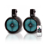 Pyle 6.5” Bluetooth 4-Speaker Flush Mount System – In-Wall/In-Ceiling 2-Way, Round/Square Grills, 4-Ch Amp, 200W, Quick Connect –