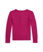 Polo Ralph Lauren Little Girls Mini Cable Cotton Cardigan Sweater