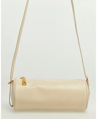 Women's Leather Barrel Bag