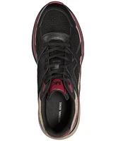Michael Kors Men's Leo Suede Mixed-Media Trainers