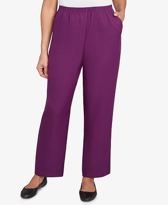 Alfred Dunner Women's Classic Poly Accord Short Length Pants
