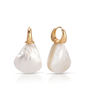 Ettika Sun-Kissed Mother of Pearl Drop Earrings