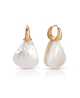 Ettika Sun-Kissed Mother of Pearl Drop Earrings