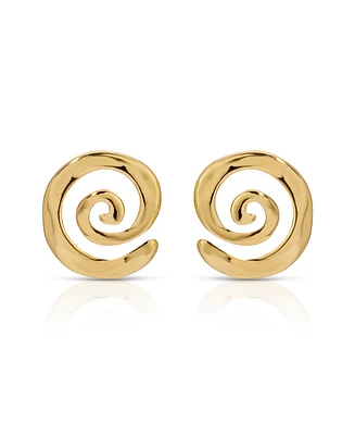 Ettika Aura Swirl Stud Earrings