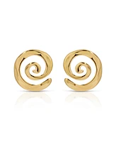 Ettika Aura Swirl Stud Earrings