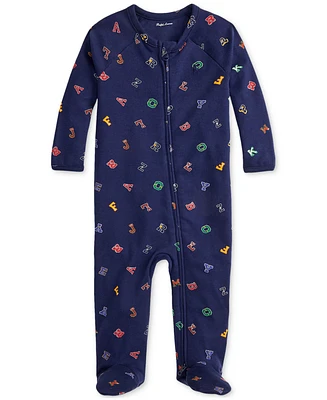 Polo Ralph Lauren Baby Boys Alphabet-Print Coveralls