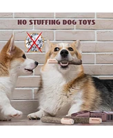 Nocciola 3 Pack Paw-Re-Roll Toys with a Box, Interactive Plush Toys for Small Medium Dogs Pitbull Husky Frenchie, Share a Puff with Pup, Toybox Canine
