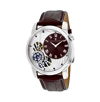 Christian Van Sant Men's Sprocket Auto-Quartz Brown Dial Watch - CV1544