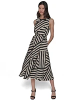 Karl Lagerfeld Paris Women's Printed Sleeveless Dress
