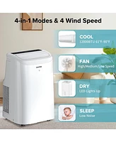 Zafro 6,000 Btu Portable Ac with Fan and Dehumidifier, Smart App, Remote Control, 24H Timer, Led Display, Easy Room Cooling and Humidity Control