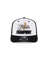 New Era Men's White/Black Indiana Pacers 2025 Nba Finals Champions Parade 9SEVENTY Stretch-Snap Adjustable Hat