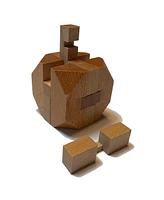 We Games Solid Wood 3D Cube Puzzle with Slanted Corners