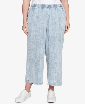 Ruby Rd. Plus Snow Washed Wide Leg Pants