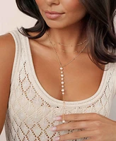 Ettika Coastal Mother of Pearl Lariat Necklace