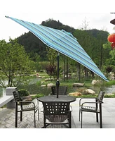 Flynama 9FT Umbrella Blue Stripes
