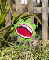Glitzhome Halloween Metal Chomper Yard Stakes, Set of 3