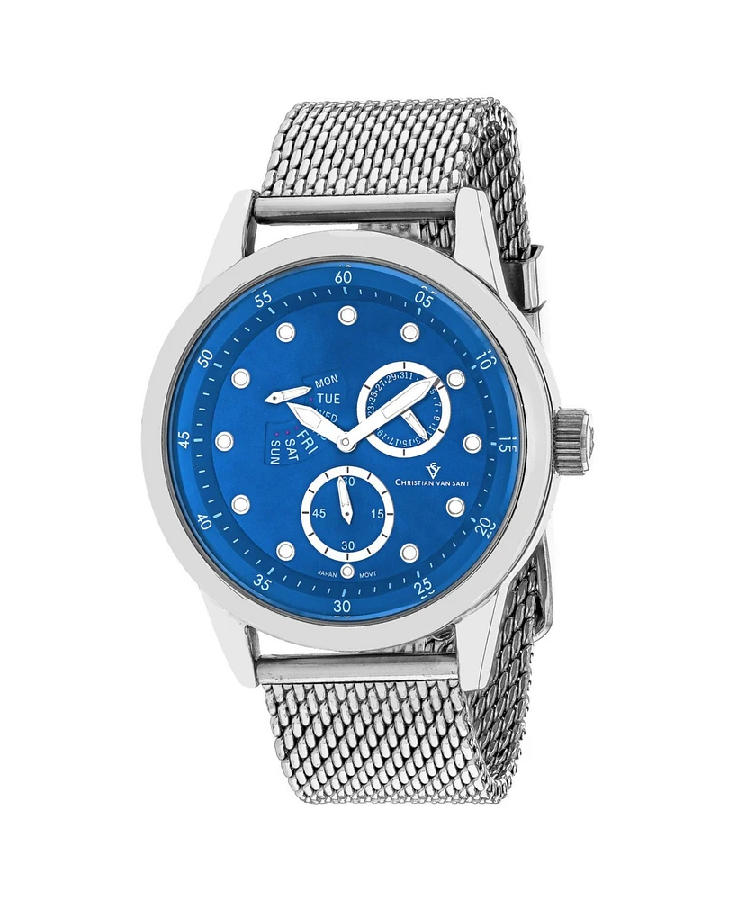 Christian Van Sant Men's Rio Blue Dial Watch - CV8717