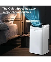 Zafro 14,000 Btu Portable Ac, Quiet 46dB, WiFi & App Control, 24H Timer, Fan & Dehumidifier, Easy Install for Bedroom, Office, Living Room