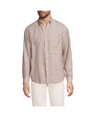 Lands' End Men's Relaxed Linen Shirt
