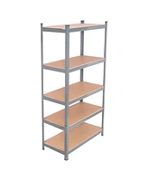 Slickblue Heavy-Duty Adjustable 5-Level Storage Shelves for Garage, Basement, or Utility Organization