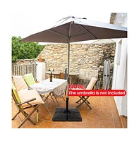 4-Piece 20L Cantilever Offset Patio Umbrella Base