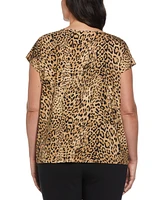 Ella Rafaella Plus Rivet Detail Sleeveless Top