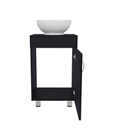 Vicksburg Bathroom Vanity, 1 Door, 4 Legs, White
