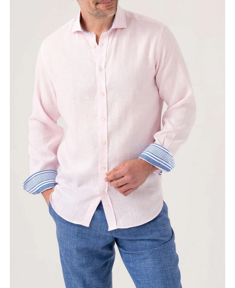 Koy Clothing Men's Classic Long Sleeve Linen Shirt