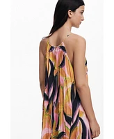 Desigual Women's Crinkled effect midi dress
