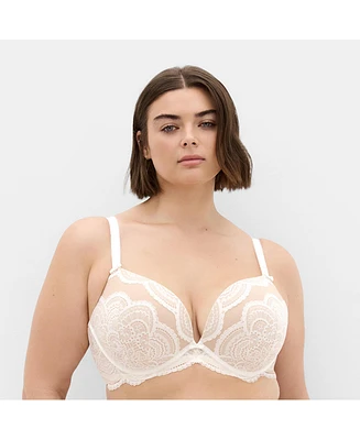 City Chic Plus Ophelia Push Up Bra