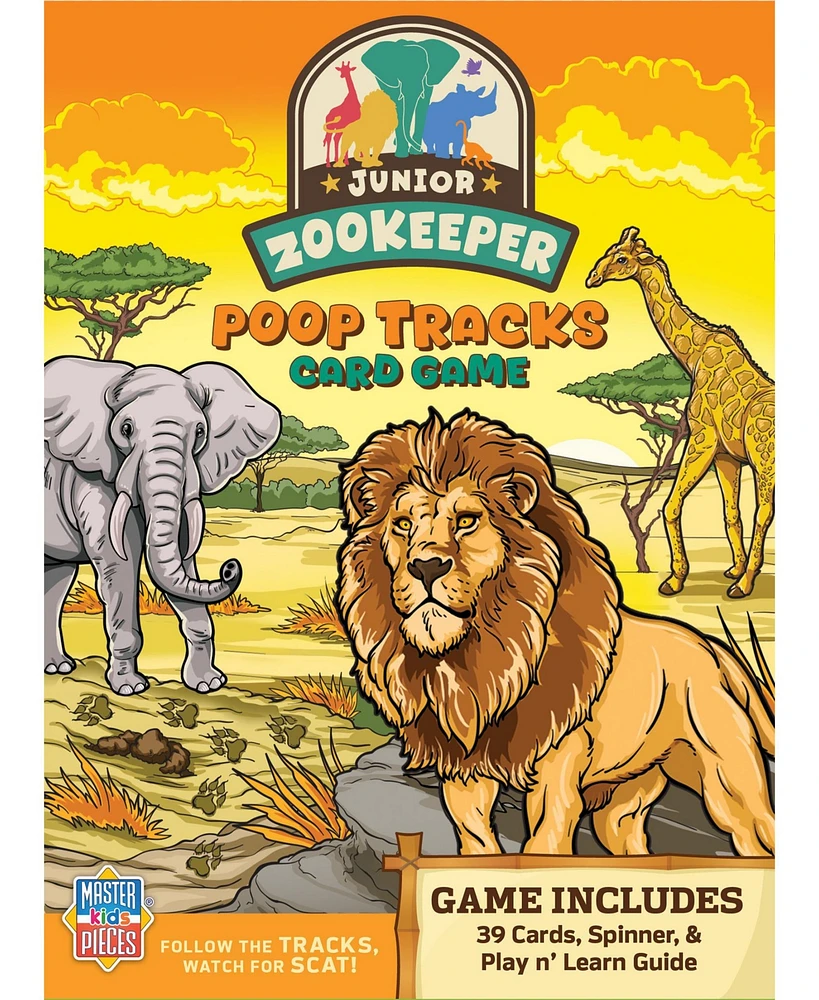 Jr. Zookeeper Poop Tracks Card Game