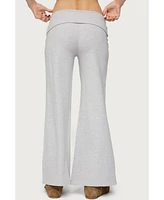 Edikted Women's Wide Leg Fold Over Pants