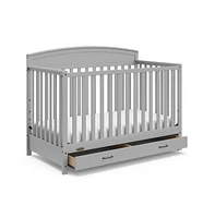 Graco Benton 5-in-1 Convertible Crib with Drawer (Pebble Gray)