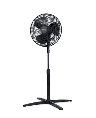 Black+Decker 16-Inch Pedestal Fan, Oscillating Fan for Home and Office