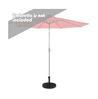 49 Lbs Patio Resin Umbrella Base Stand for Outdoor