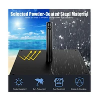 42 Lbs Weighted 25 Inch Square Patio Umbrella Base