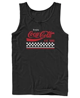 Fifth Sun Men's Coke Checker Stripe Tank Top