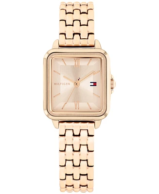 Tommy Hilfiger Women's Quartz Rose Gold-Tone Stainless Steel Bracelet Watch, 22.5mm