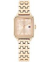 Tommy Hilfiger Women's Quartz Rose Gold-Tone Stainless Steel Bracelet Watch, 22.5mm