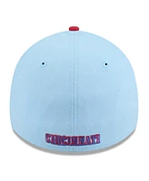 New Era Men's Light Blue/Red Cincinnati Reds 2025 Fourth of July 39THIRTY Flex Hat