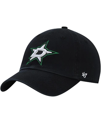 '47 Brand Men's Black Dallas Stars Logo Clean Up Adjustable Hat