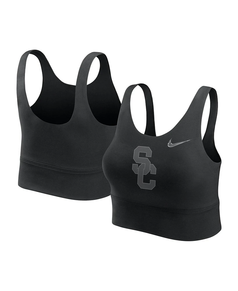 Nike Women's Black Usc Trojans Performance Longline Sports Bra